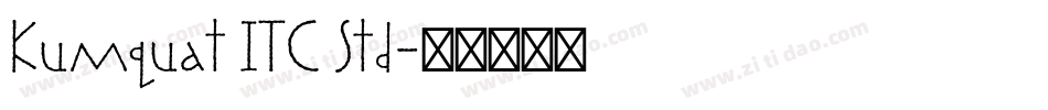 Kumquat ITC Std字体转换